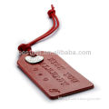 red strap portable soft luggage tag